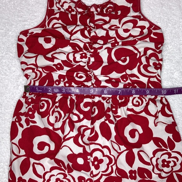 Gymboree Red White halter top shirt romper summer  jumpsuit one piece size 4t - Picture 5 of 7
